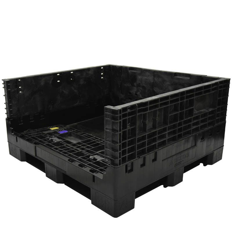 45 x 48 x 25 Extra-Duty Collapsible Bulk Container with sidewall down