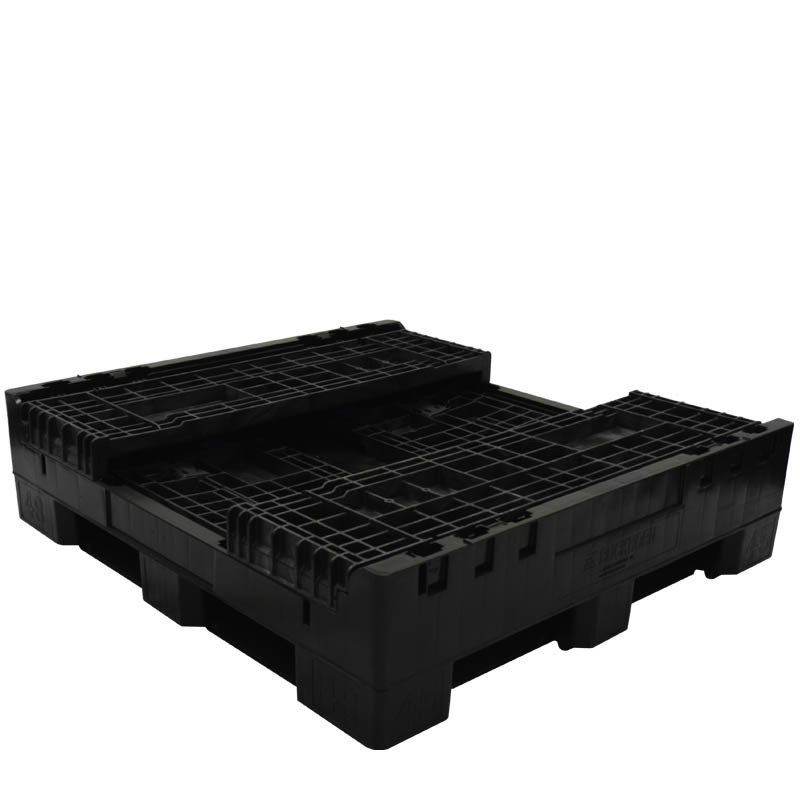 45 x 48 x 25 Extra-Duty Collapsible Bulk Container collapsed