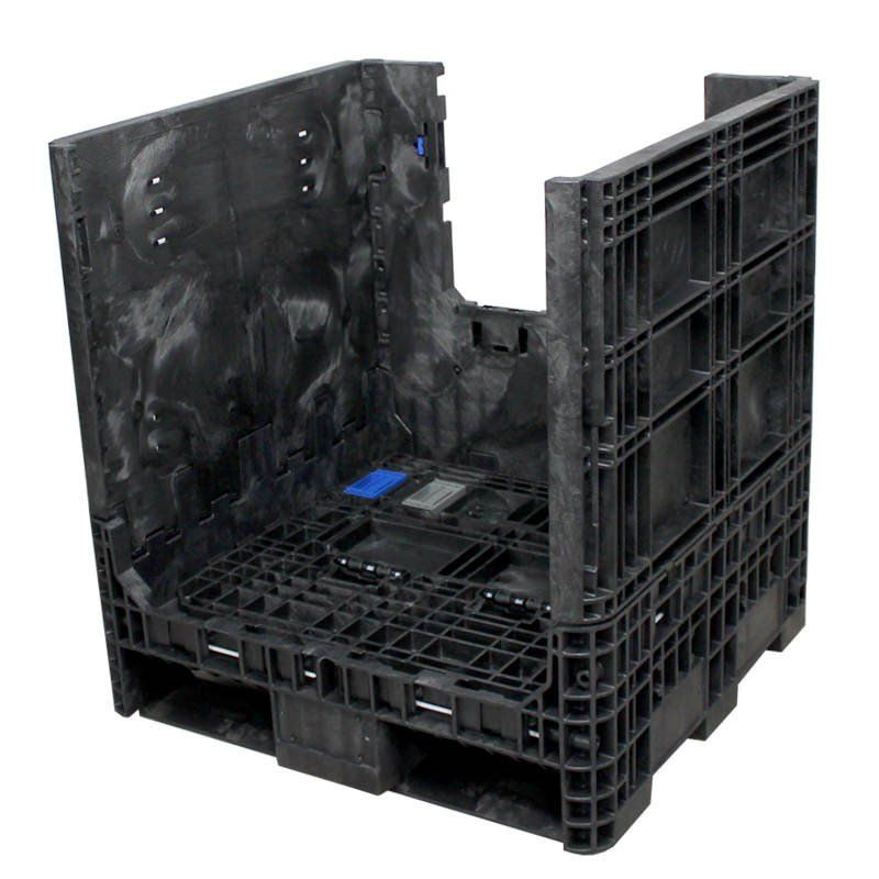 30 x 32 34 Collapsible Bulk Container with 1 sidewall down