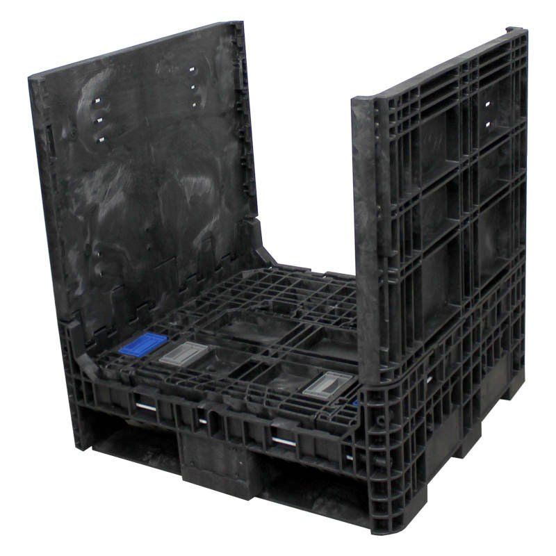 30 x 32 34 Collapsible Bulk Container with 2 sidewalls down