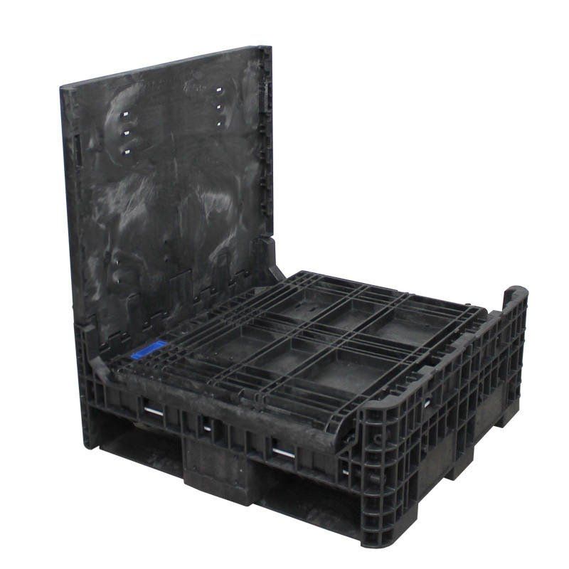 30 x 32 34 Collapsible Bulk Container with 3 sidewalls down