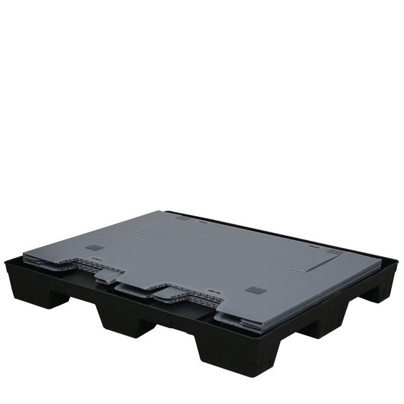 45 x 48 x 34 Plastic Pallet Pack Container with Access Door