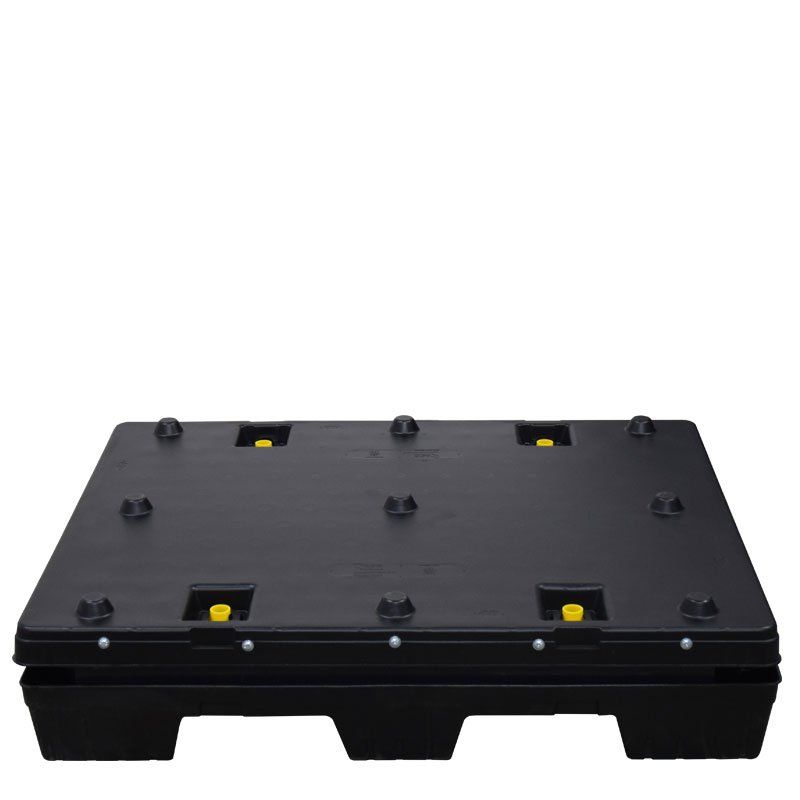 40 x 48 x 34 Pallet Pack All-in-One with Access Door - lid locked into pallet