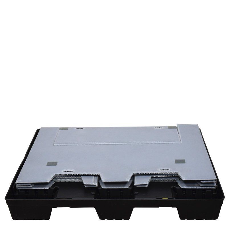 40 x 48 x 34 Pallet Pack All-in-One with Access Door - Sleeve flat on pallet