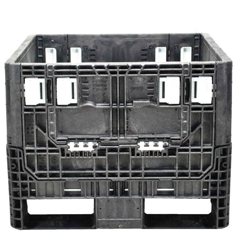 Ropak 30 x 32 x 30 Plastic Bulk Container - front view