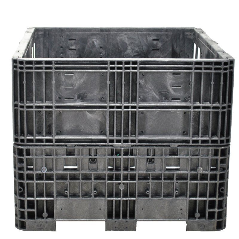 Contenedor bulk de plástico de 30 x 32 x 30 Ropak - vista lateral