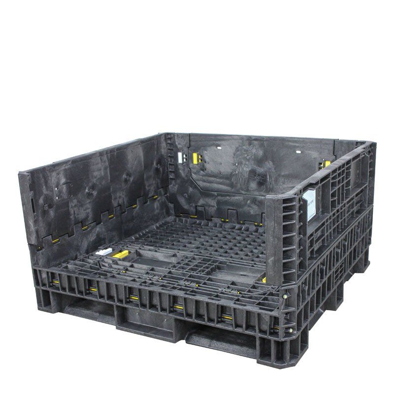 Ropak 45 x 48 x 25 Plastic Bulk Container - front wall down