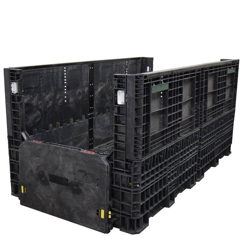 90 x 48 x 42 Collapsible Bulk Container with drop doors down