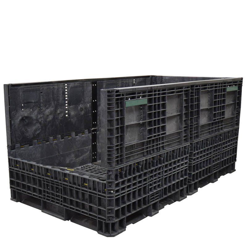 90 x 48 x 42 Collapsible Bulk Container with sidewall down