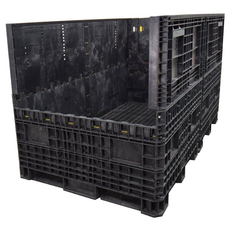 90 x 48 x 50 Collapsible Bulk Container with one sidewall down