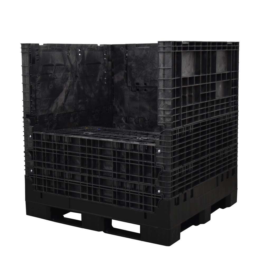 45 x 48 x 51 Extra-Duty Collapsible Bulk Container Front Wall Down