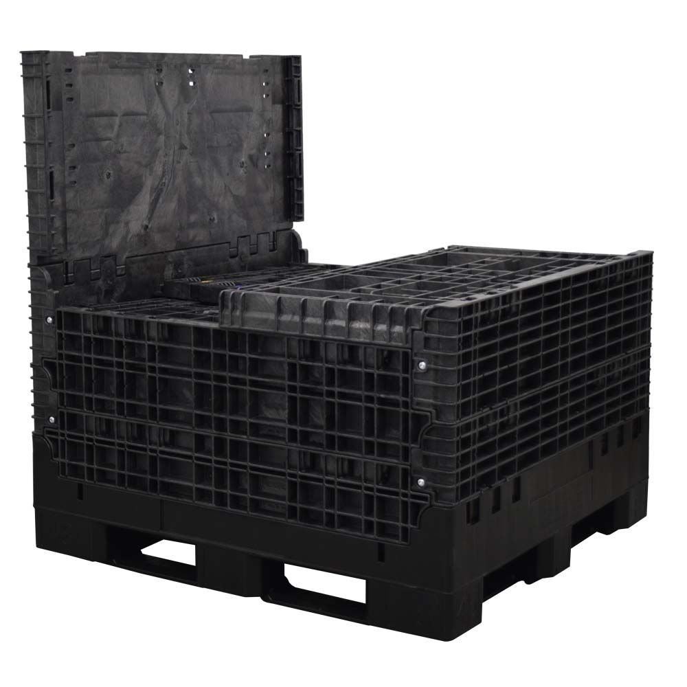Side Wall Down 45 x 48 x 51 Extra-Duty Collapsible Bulk Container