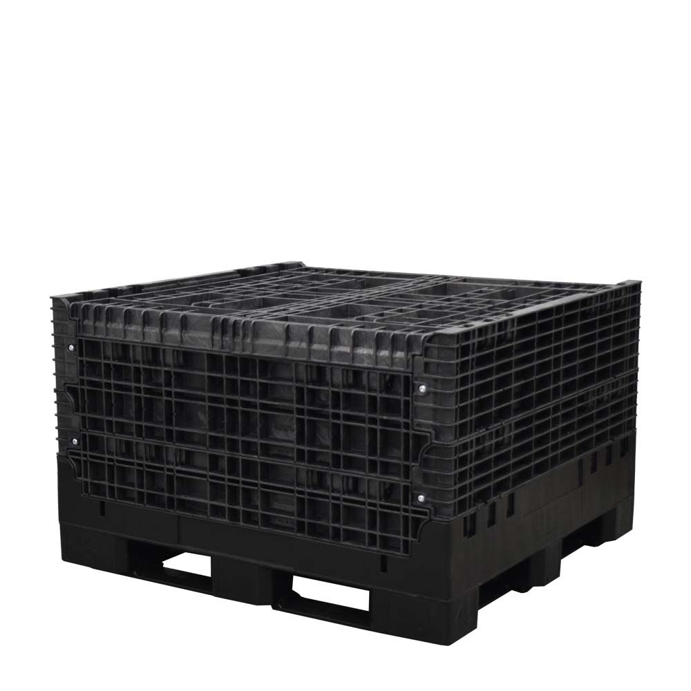 Fully Collapsed 45 x 48 x 51 Extra-Duty Collapsible Bulk Container
