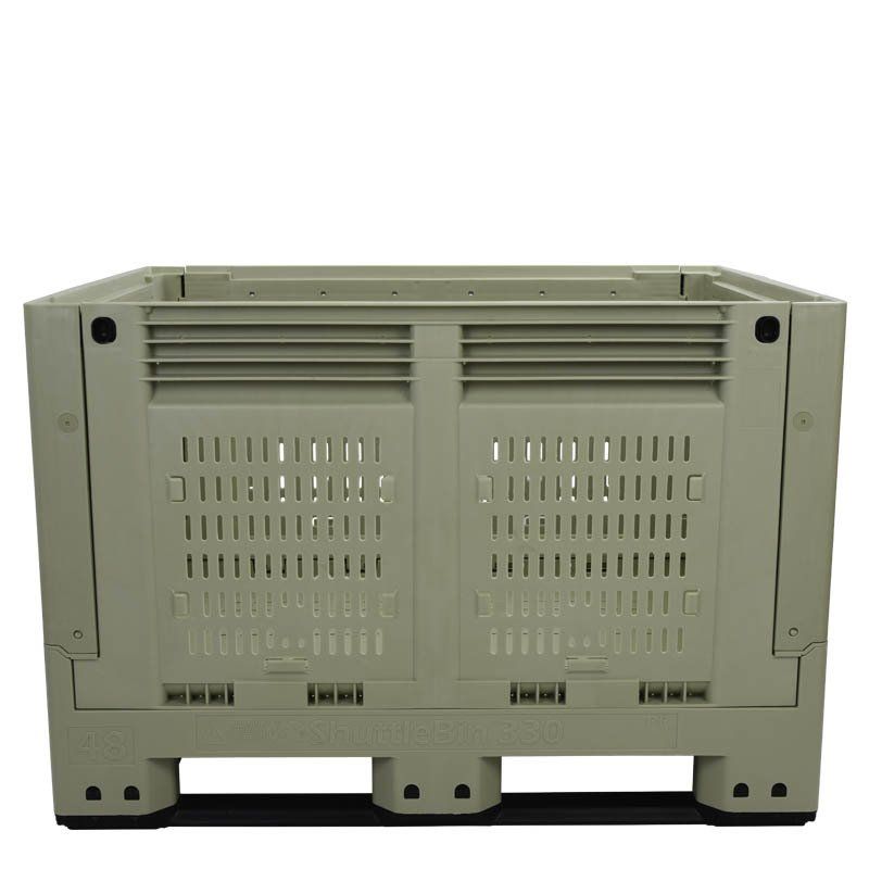 Contenedor plegable con ventilación para cosecha de 40 x 48 x 33 - 48