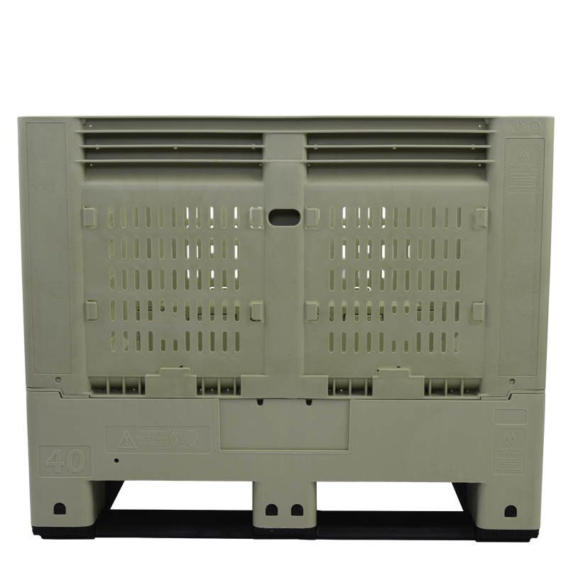 Contenedor plegable con ventilación para cosecha de 40 x 48 x 33 - 40