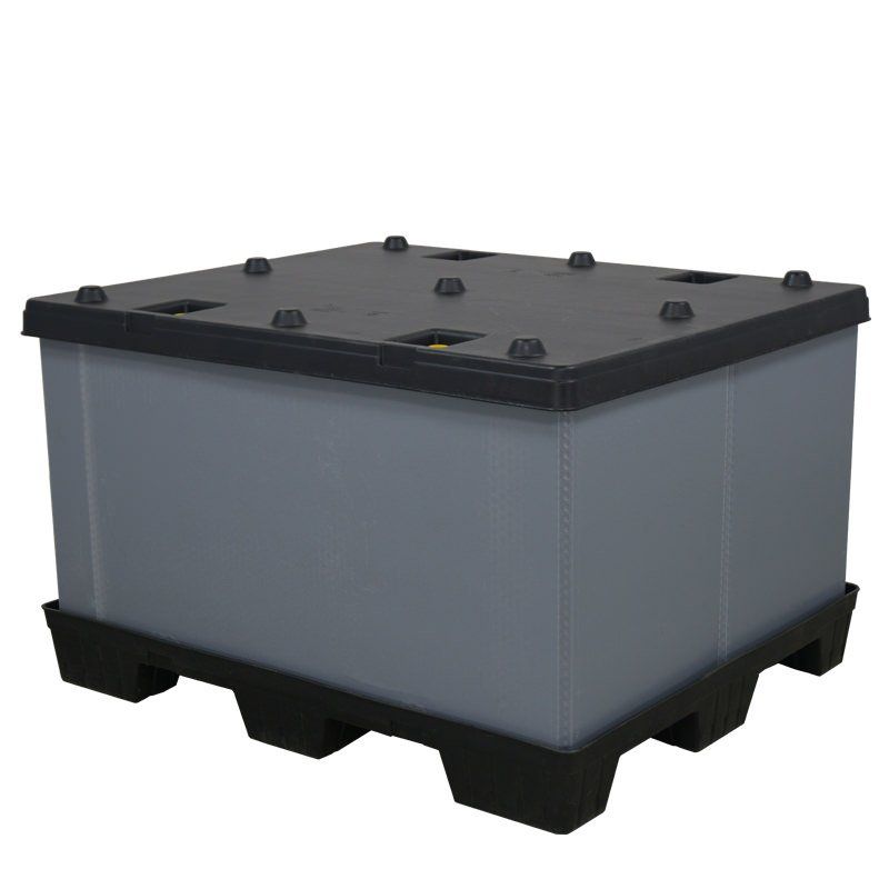 Contenedor tipo caja-palet plástico, 40 x 48 x 30