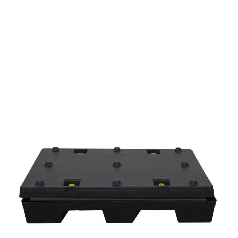 40 x 48 x 34 Plastic Pallet Pack Container with Access Door
