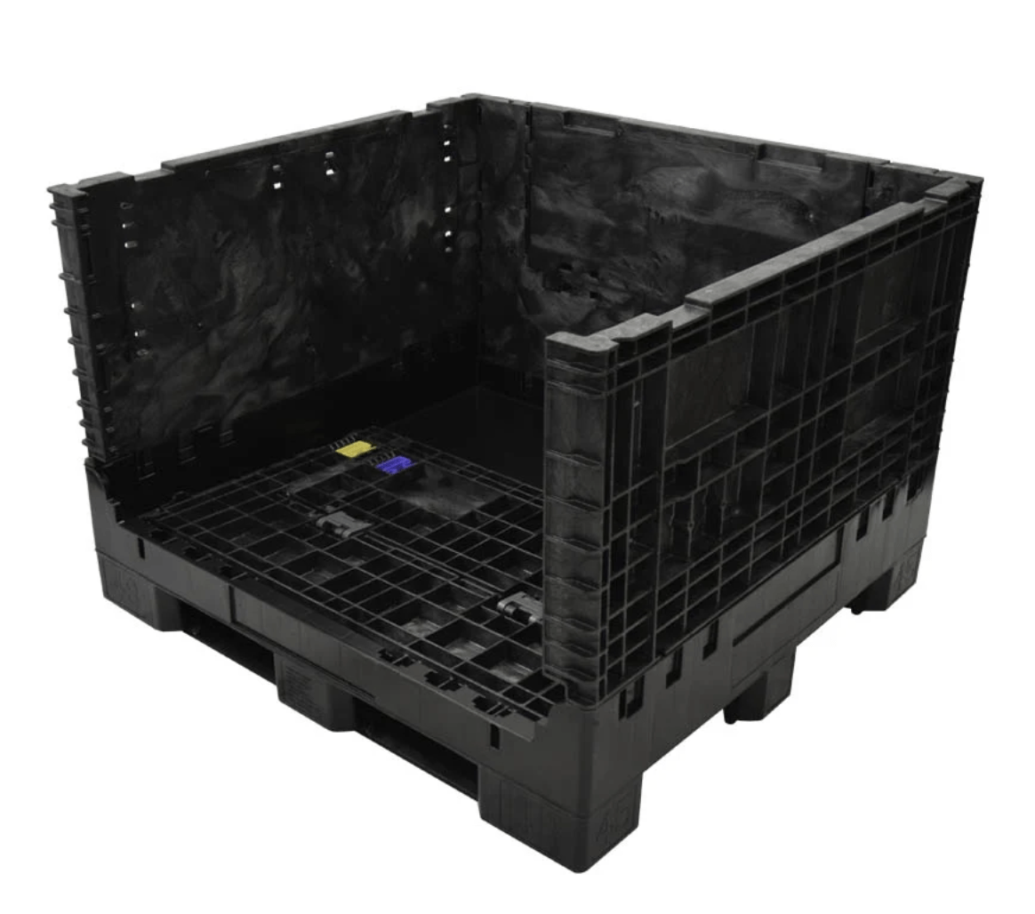 45 x 48 x 34 Extra-Duty Collapsible Bulk Container with sidewall down
