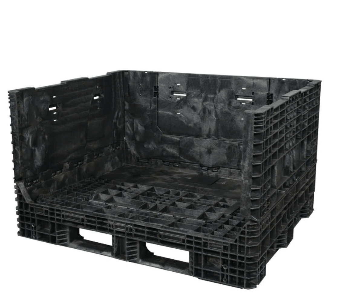57 x 48 x 34 Collapsible Bulk Container with sidewall down