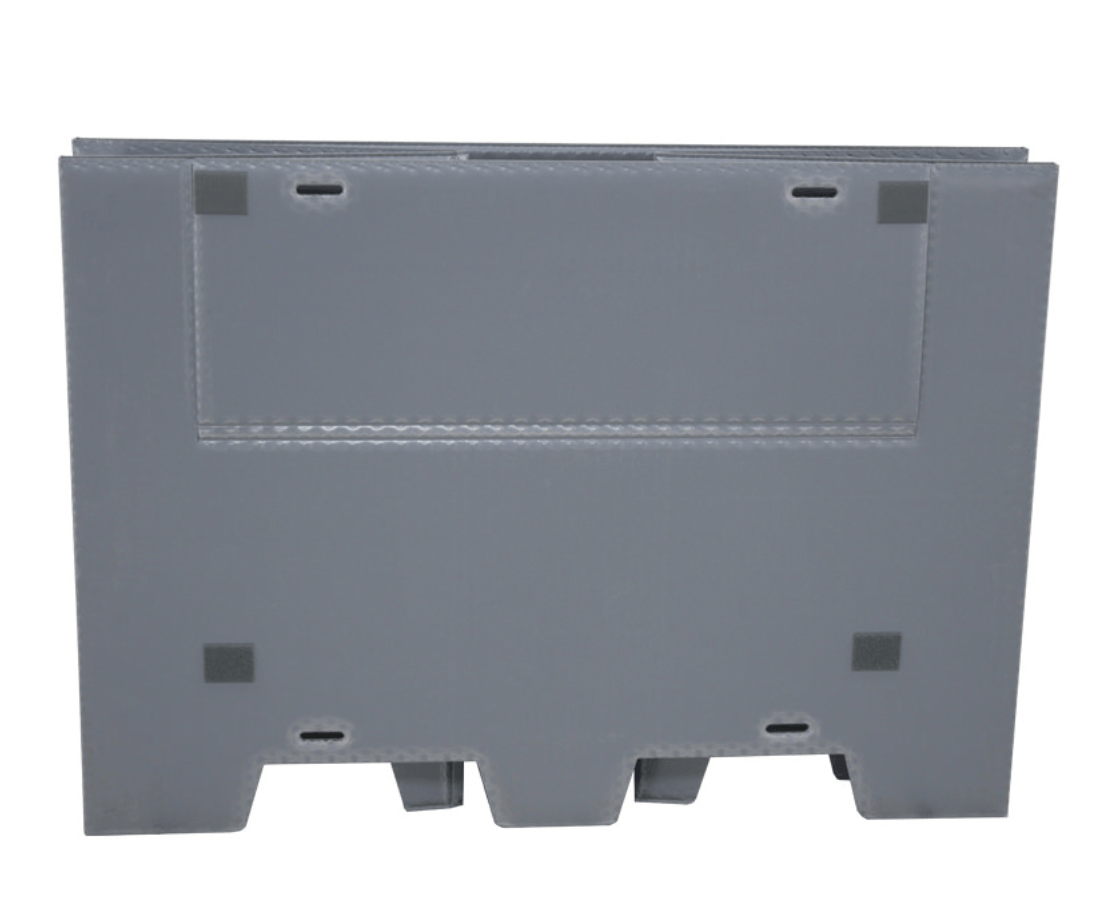 Contenedor de caja-palet de plástico de 40 x 48 x 34 con puerta de acceso