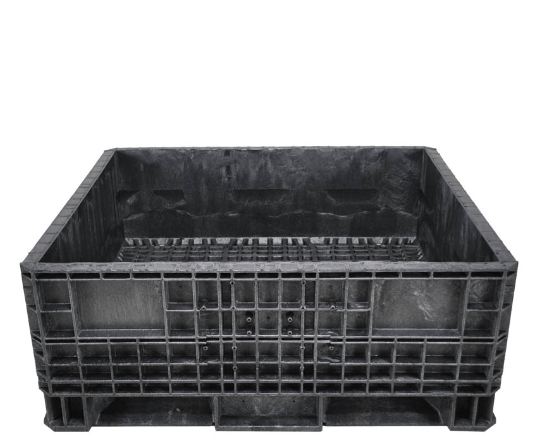 45 x 48 x 24 Fixed Wall Bulk Container - Side View
