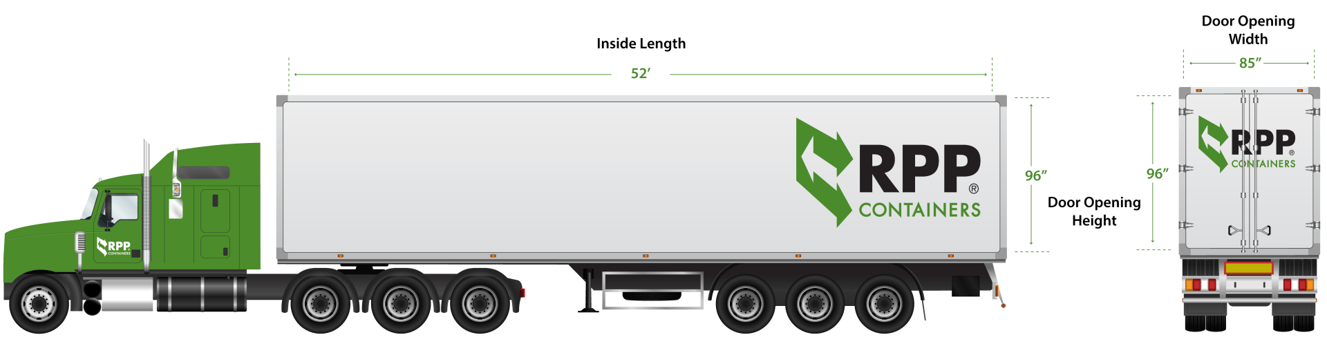 53' truck dimensions