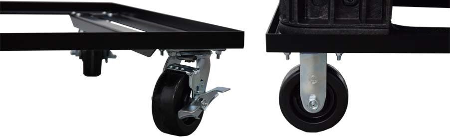 Fixed and swivel casters