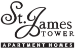 St. James Tower Apartment Homes logo.