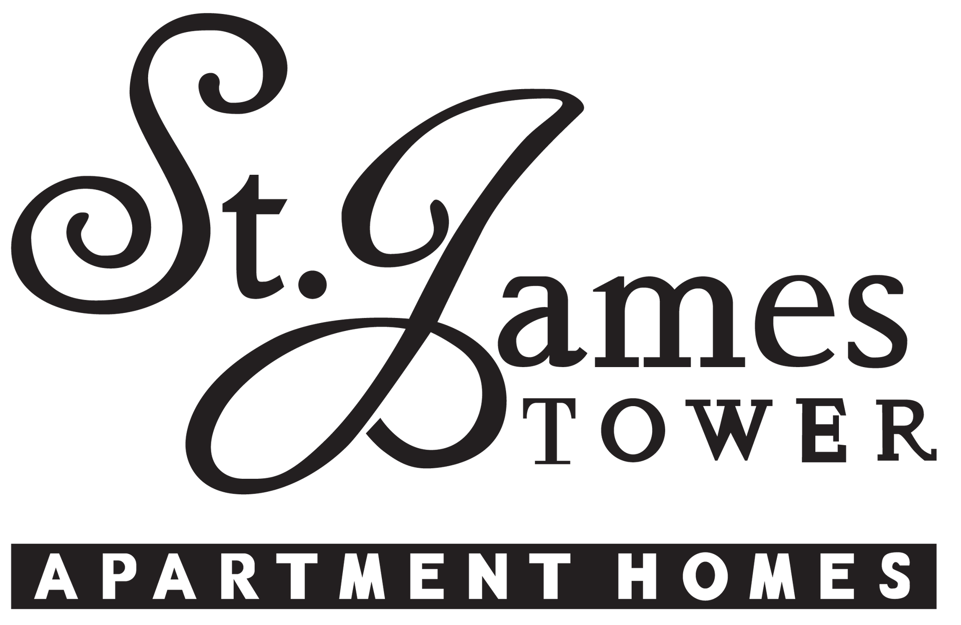 St. James Tower Apartment Homes logo.