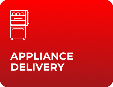 Appliances being safely delivered and placed in a customer’s kitchen by professional movers
