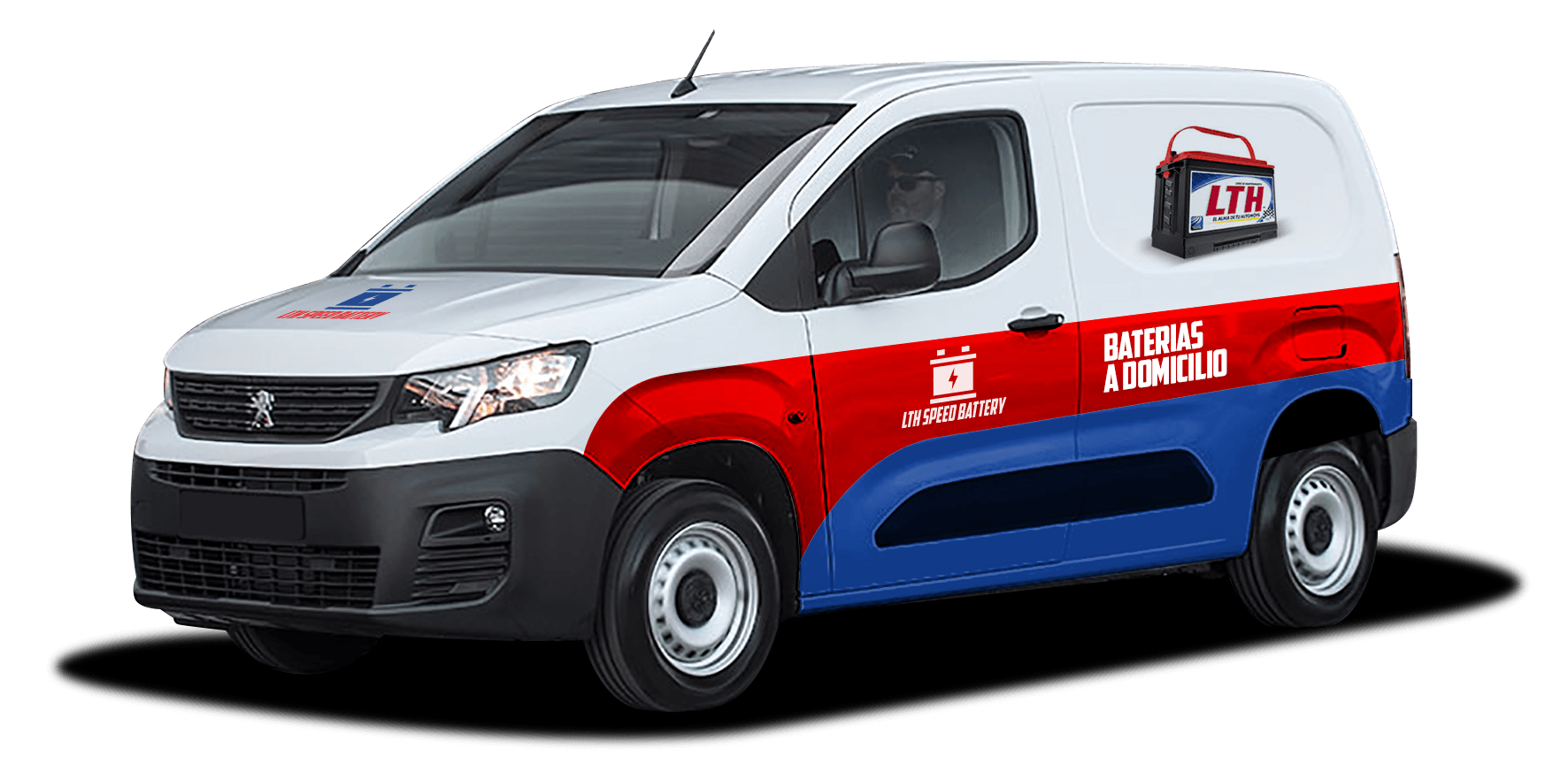 Camioneta de servicio LTH SPEED BATTERY para cambio de bateria a domicilio