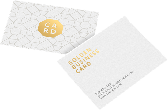 gold business card