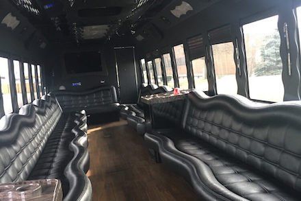 party bus with bathroom rental