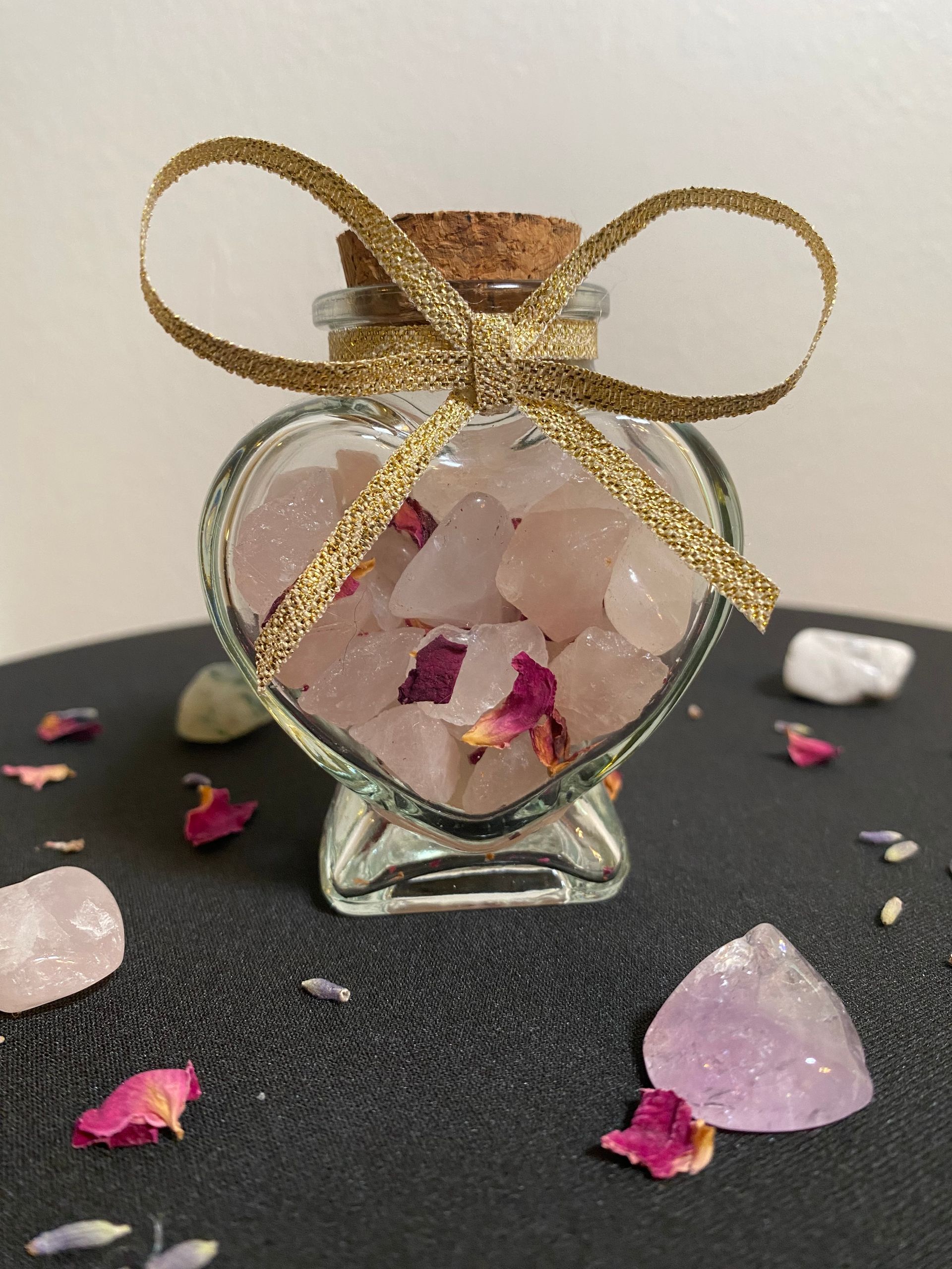 Crystal Heart Jars