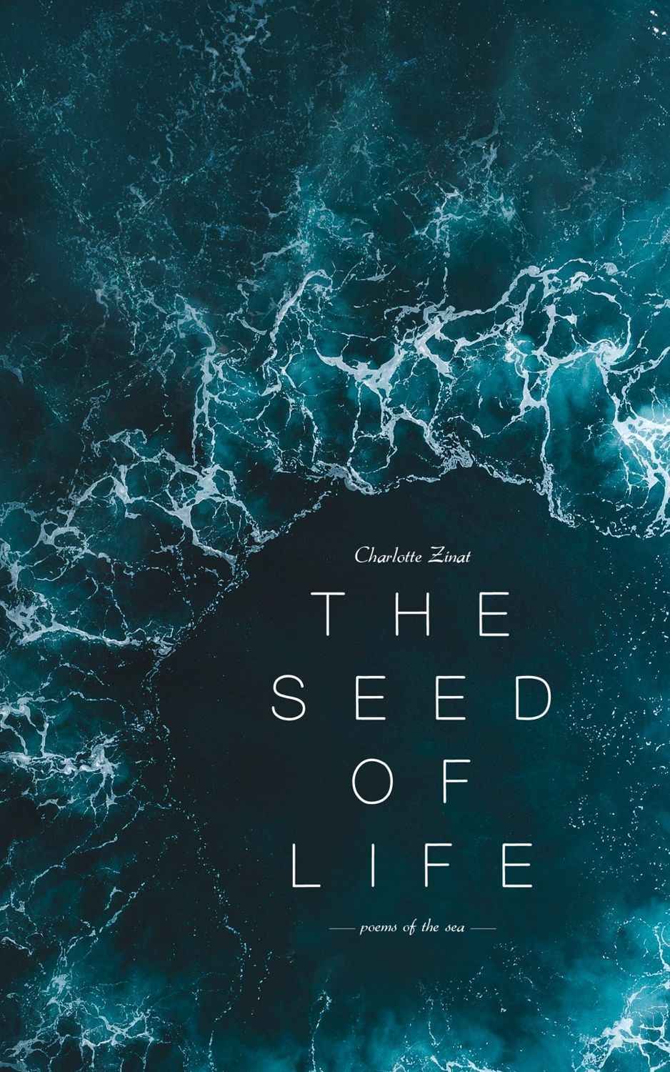 The Seed of Life featuring an abstract ocean design in blue and teal tones