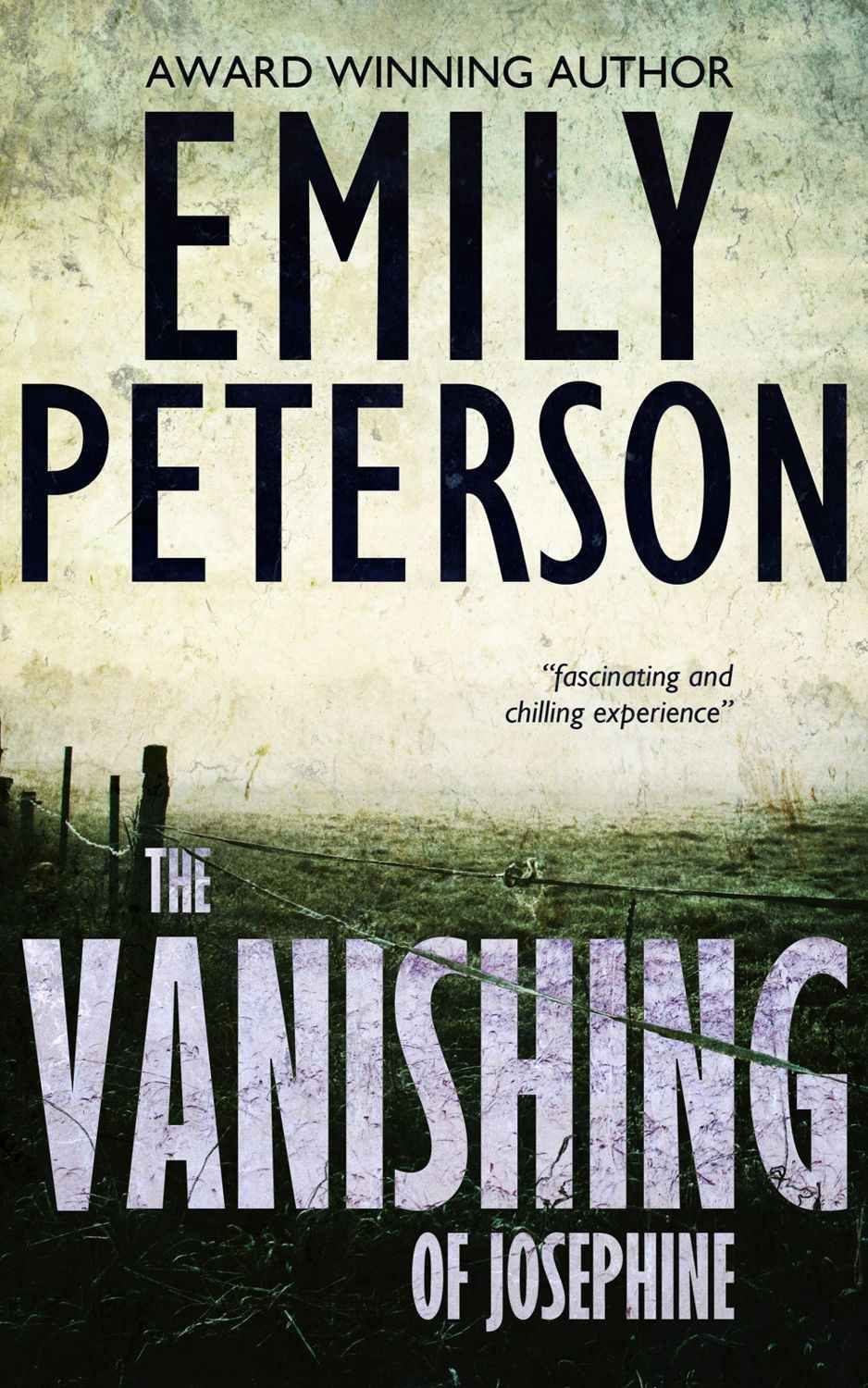 Cover of The Vanishing of Josephine Reynolds with a soft, atmospheric background suggesting mystery and loss