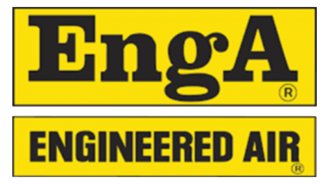 Un panneau jaune indiquant eng a engineered air