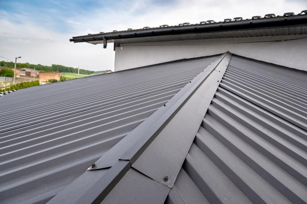 A Close Up of a Metal Roof on a House — Sheps Roofing Service Pty Ltd In Kiama, NSW