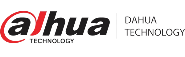 Dahua Technology logo: a red and black 