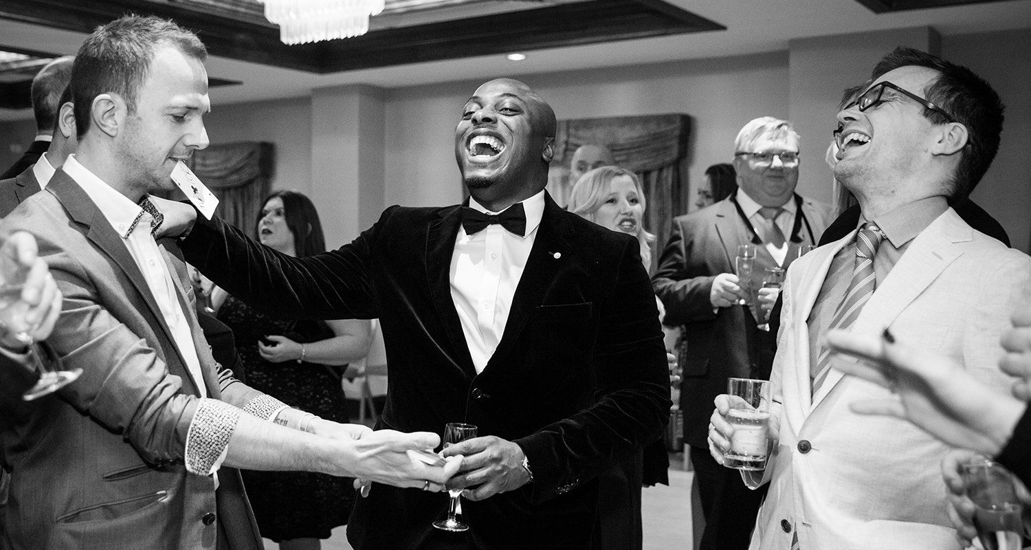 Event photographer Reading, event guest laughing