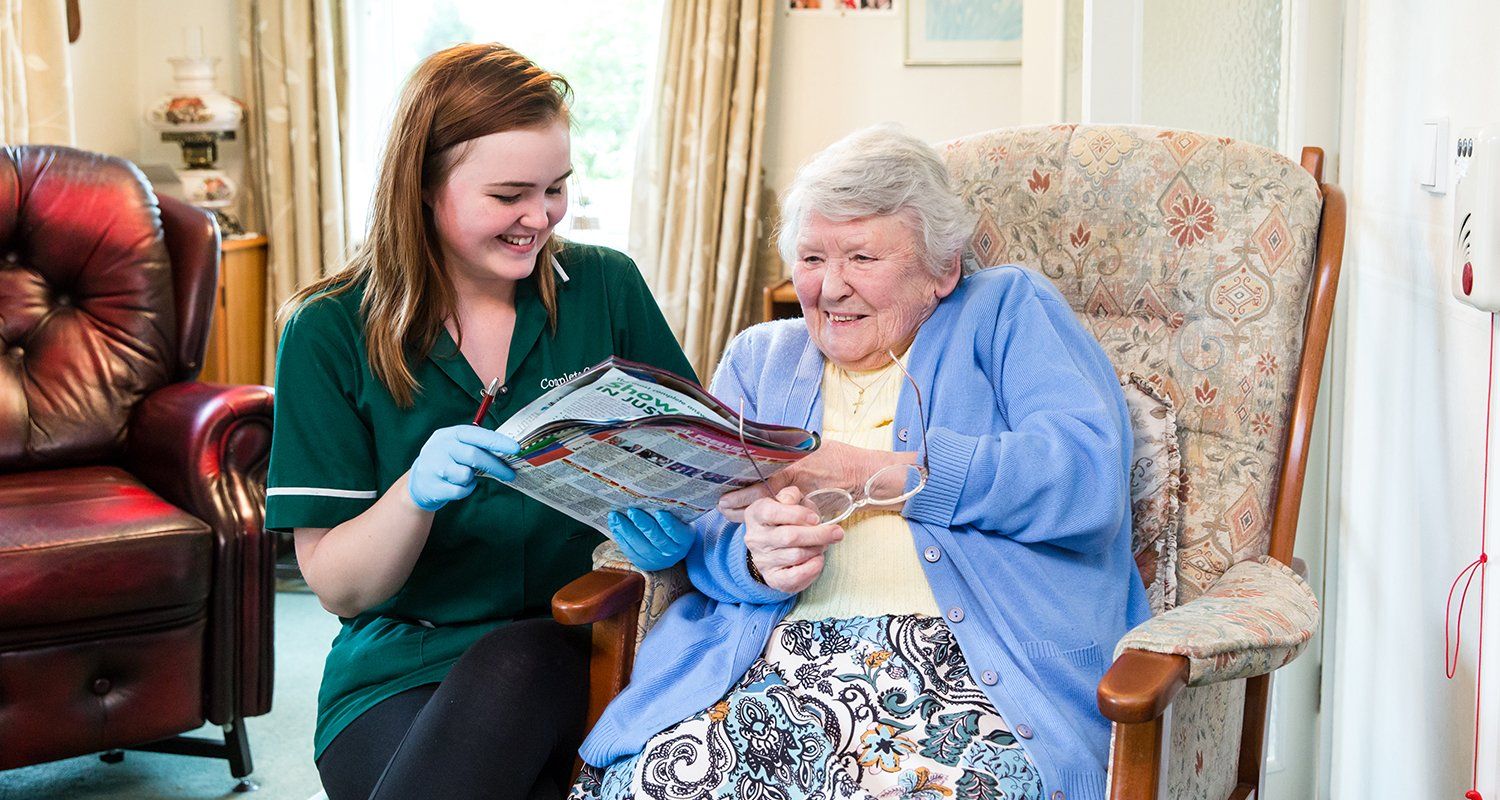 Commercial photographer Berkshire elderly carer