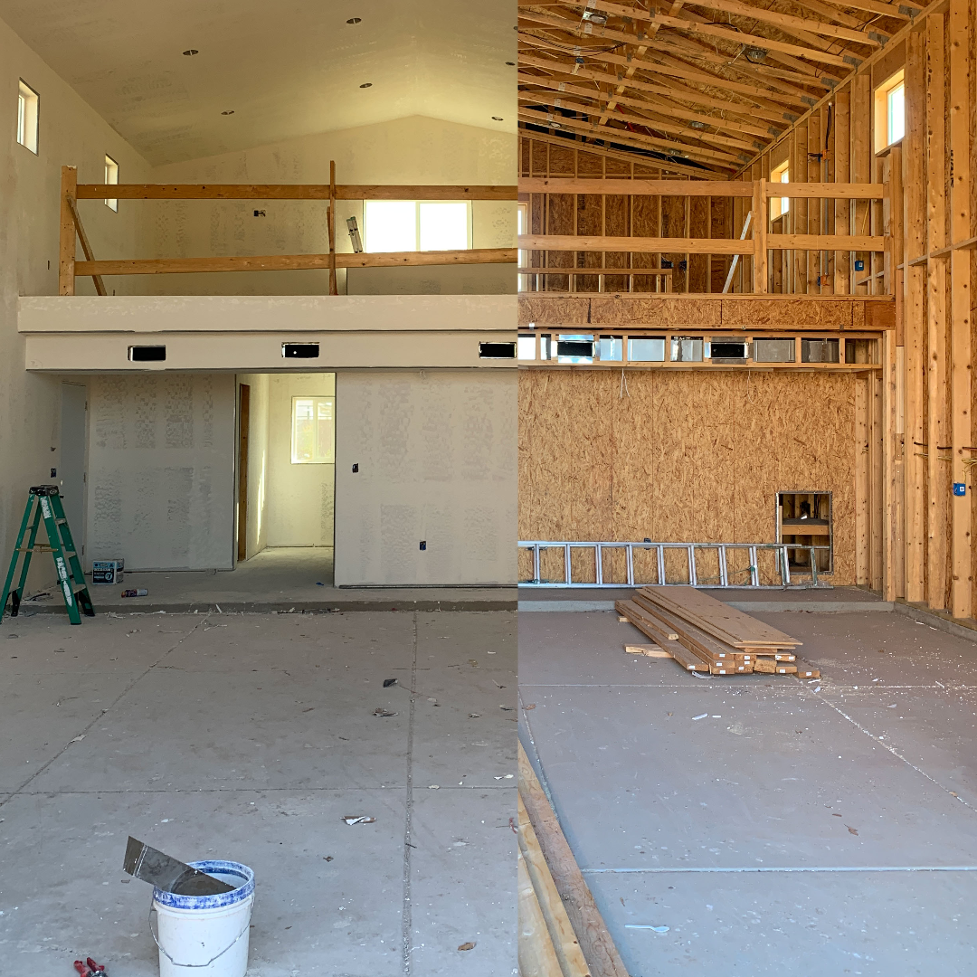 building before and after