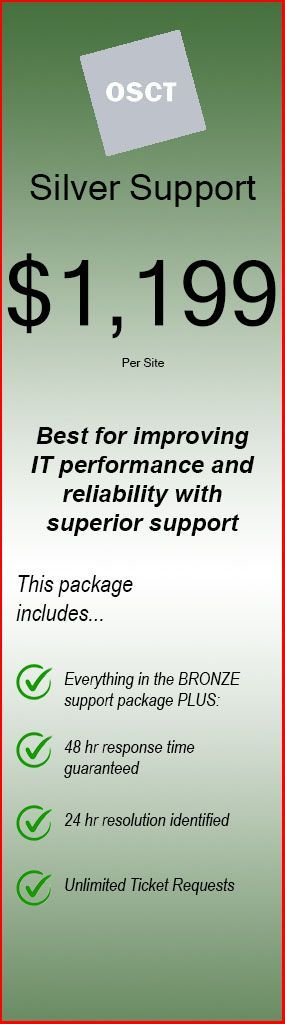 Silver Support Package | Morehead City, NC | On-Site Computing Tech