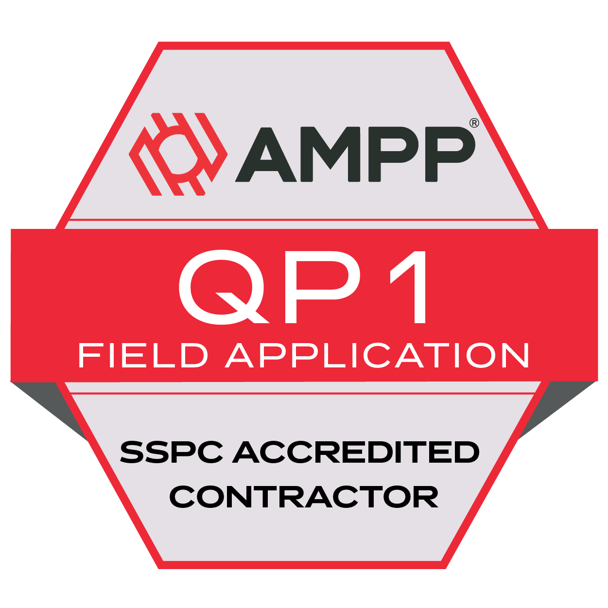AMPP QP1 field application SSPC Accredited Contractor