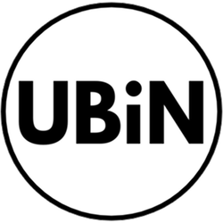 UBiN text inside a black circle.