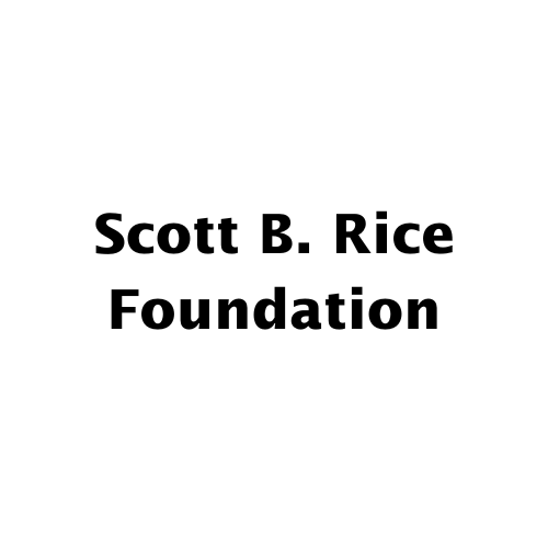 Scott B. Rice Foundation text logo in black on a white background.