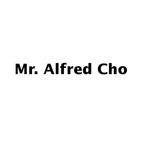 Mr. Alfred Cho in bold, black text on a white background.