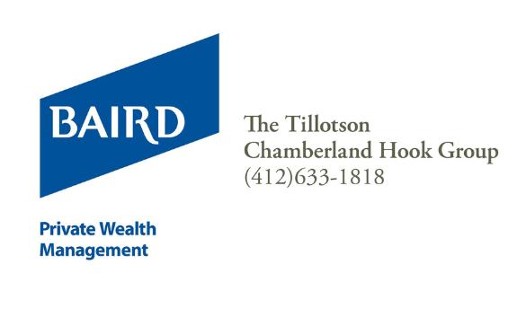 Logo for Baird Private Wealth Management: blue tilted square with