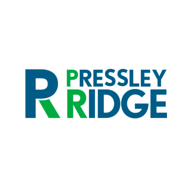 Logo for Pressley Ridge, blue