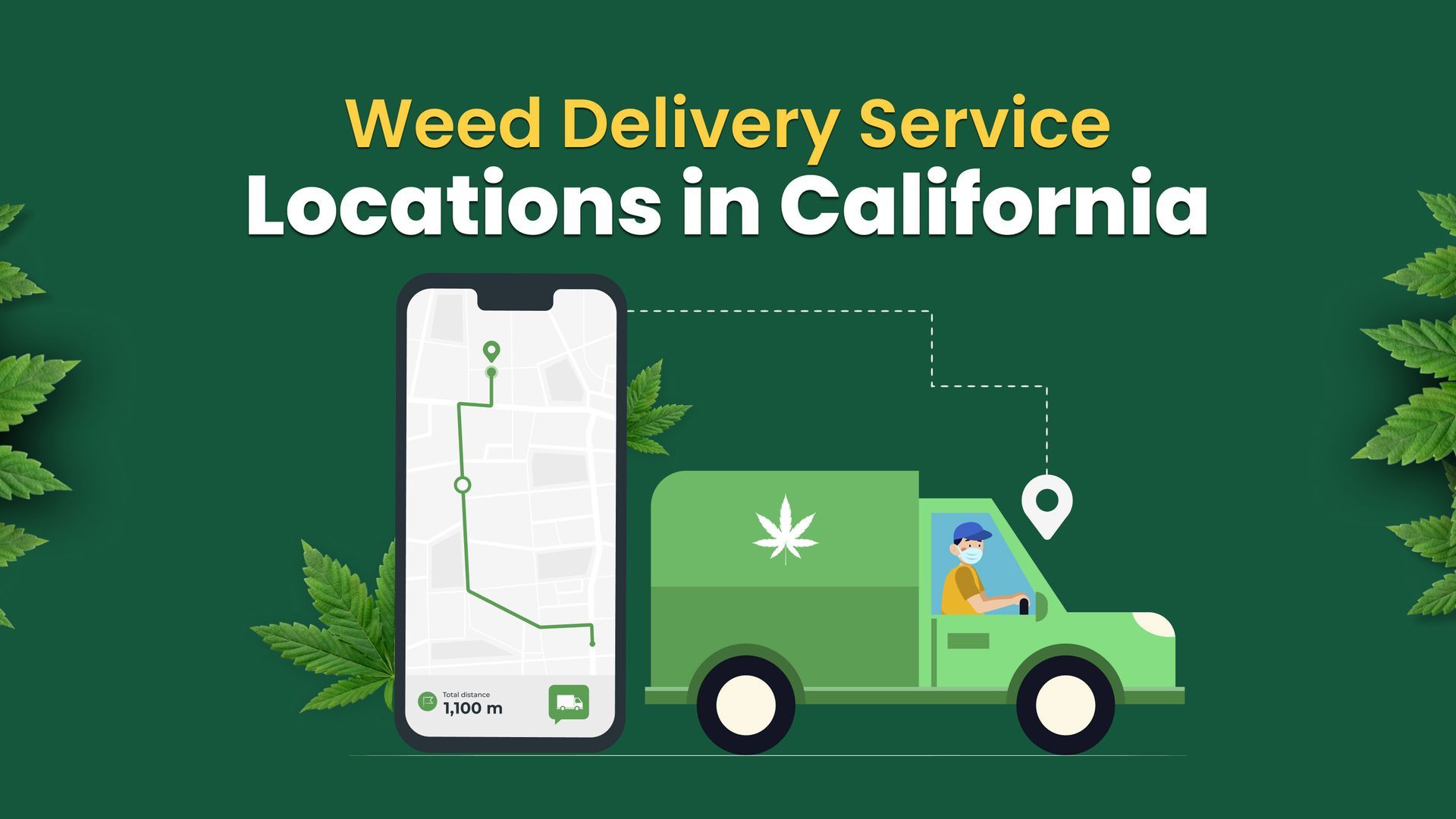 Top Weed Delivery Service Locations in California